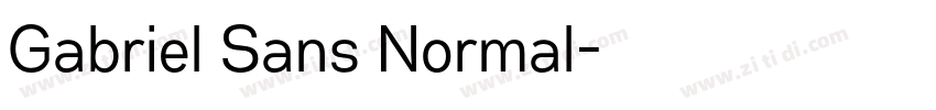 Gabriel Sans Normal字体转换